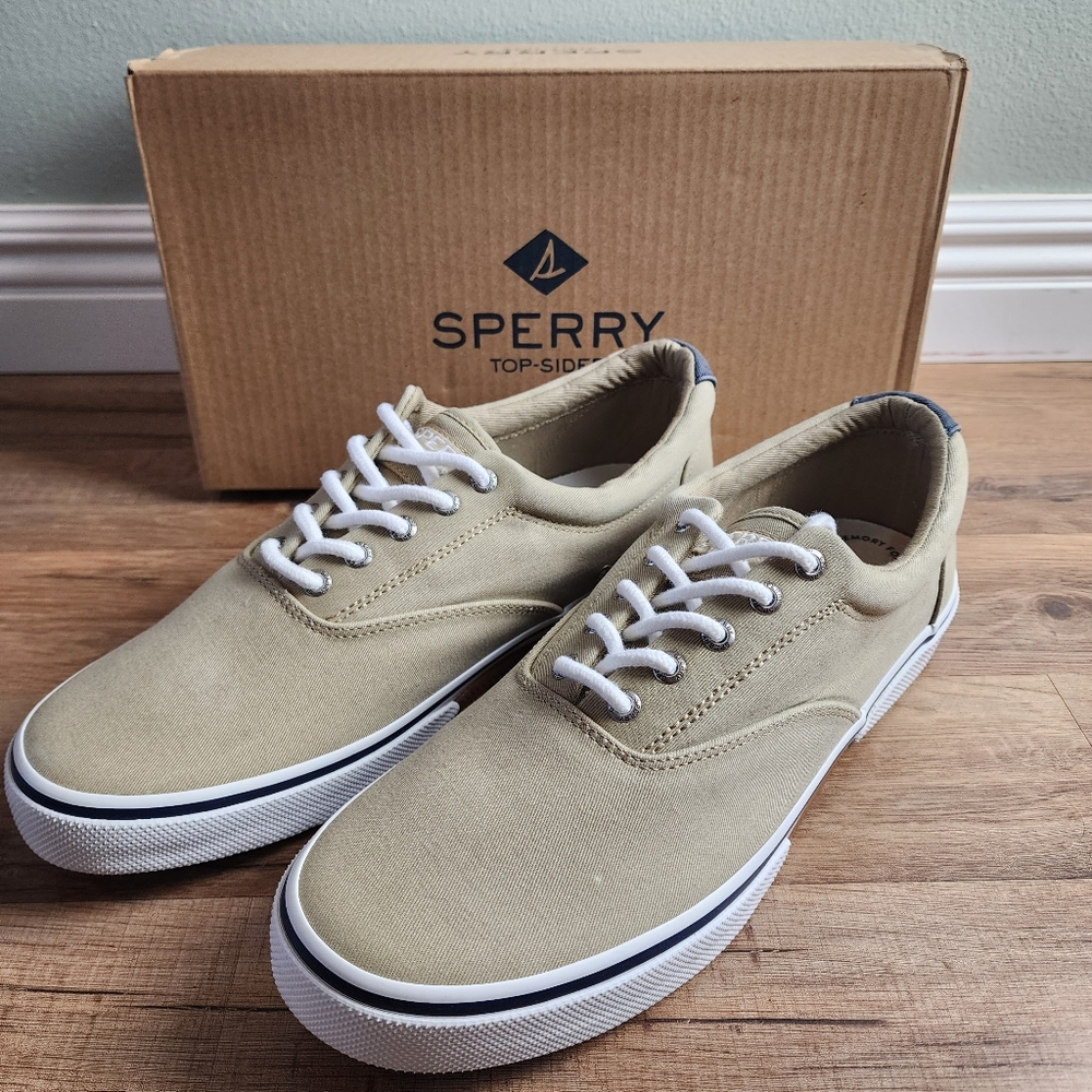 ❗️NWT❗️Sperry Men's Halyard CVO Khaki Seaker Size 12 - Picture 2 of 13
